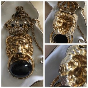 Pauline Rader Lion “Door Knocker” Necklace